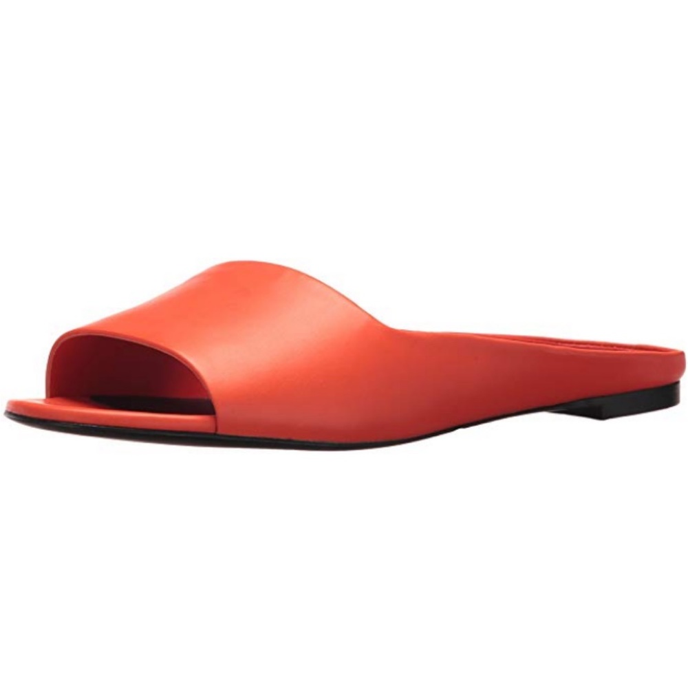 NWOT Via Spiga Women's Hana Leather Slide Sandals
